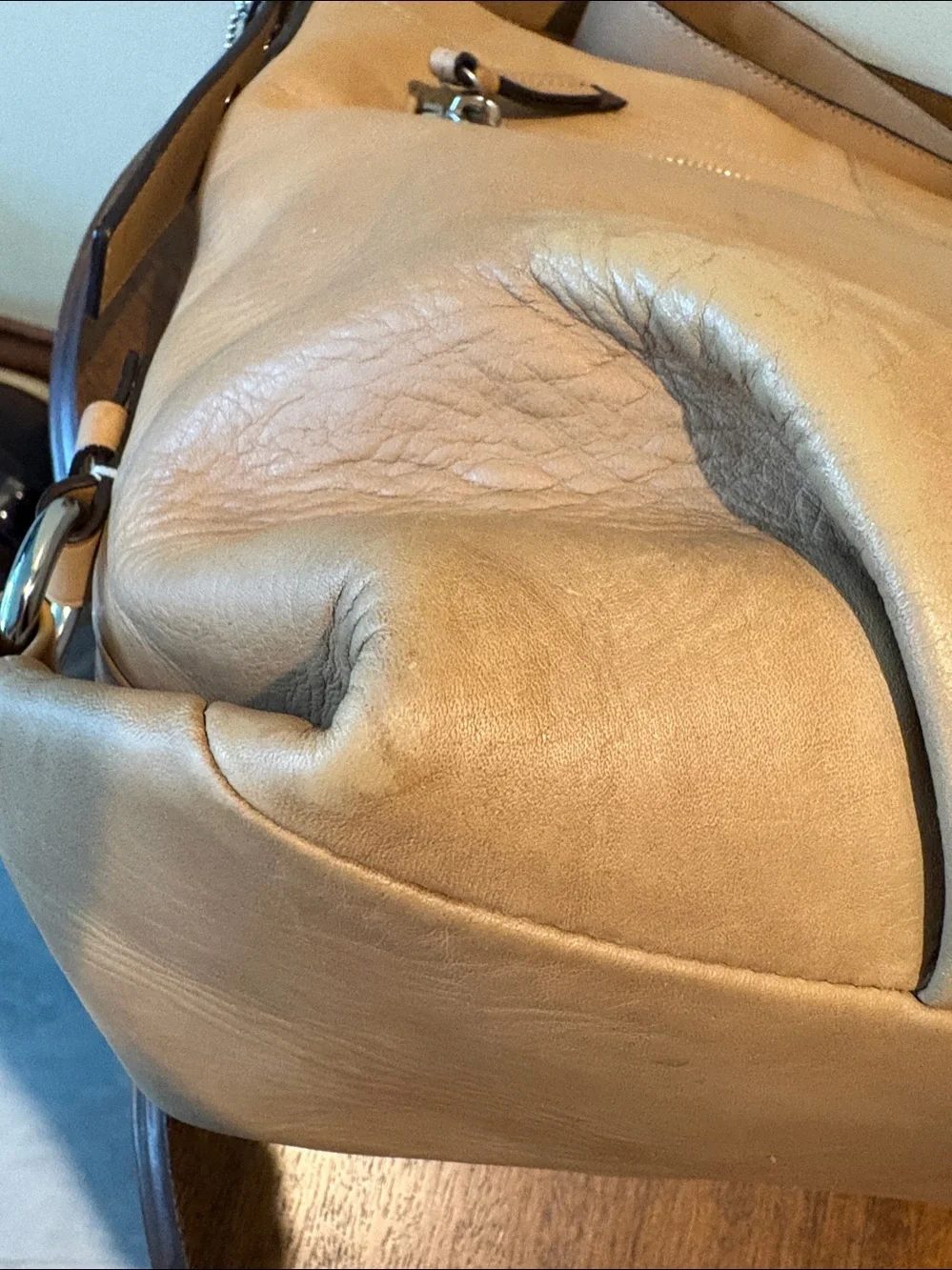 Coach SoHo F15084  convertible bag  shoulder /Crossbody  smooth leather tan EUC